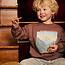 Daily7, Oversized Sweater Print - Brown, Almond Brown