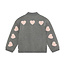 Daily7, Bomber Jacket Heart - Grey, Mid Grey Melange