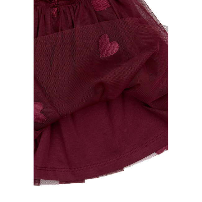 The New Siblings rokje burgundy