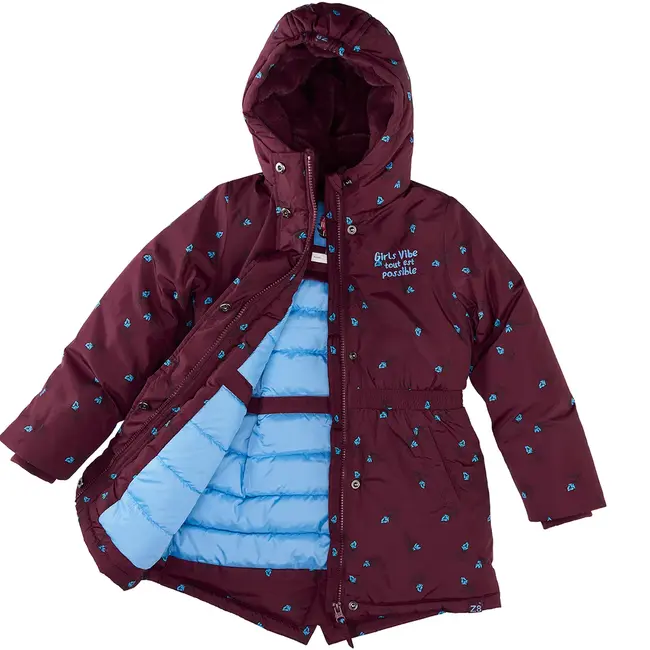 Z8 kids, Winterjas Arieke - Burgundy battle