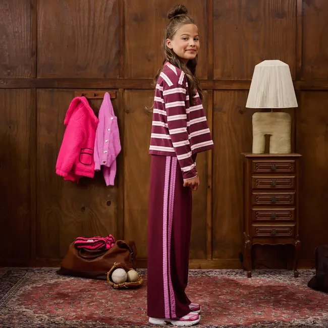 Z8 kids, Broek Talia - Burgundy battle