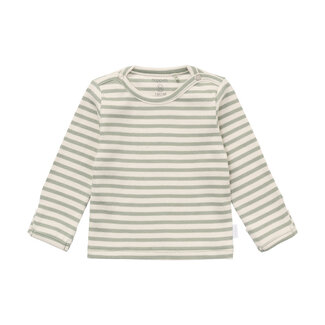 Noppies Noppies,  Tee LS stripe - Iceberg Green
