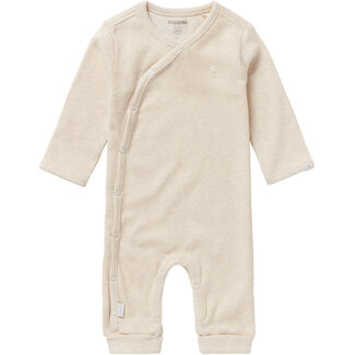 Noppies Noppies,  U Playsuit LS Rib Nevis -  Oatmeal Melange