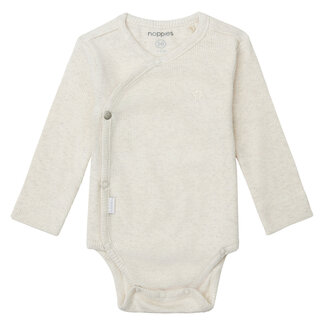 Noppies Noppies,  U Romper rib Nino LS -  Oatmeal Melange