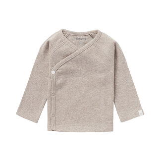 Noppies Noppies,  U Tee Overlap LS Rib Nanyuki -  Taupe Melange