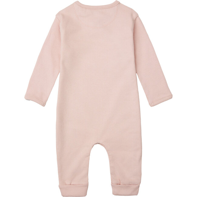 Noppies,  U Playsuit rib Nevis LS -  Rose Smoke