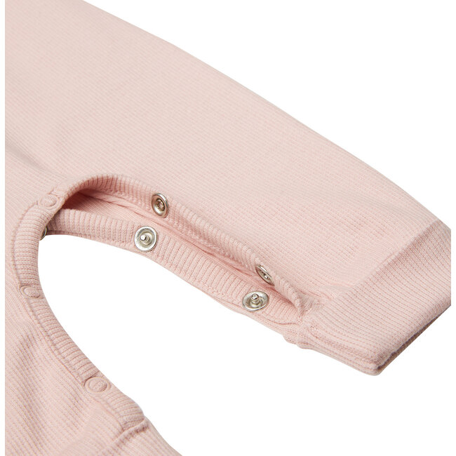 Noppies,  U Playsuit rib Nevis LS -  Rose Smoke