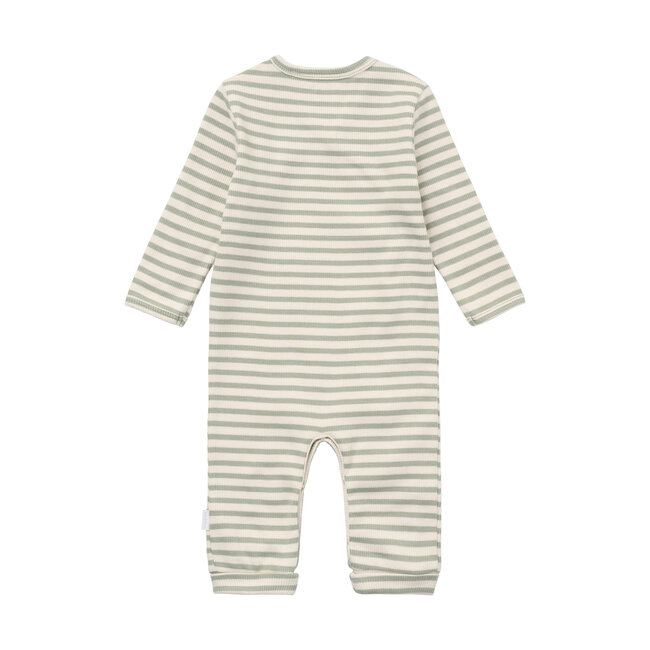 Noppies,  Playsuit LS stripe - Iceberg Green