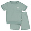Feetje shortama wafel - Summer Special zeegroen