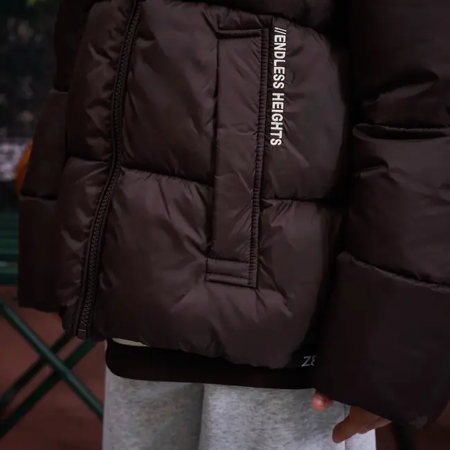 Z8 kids, Winterjas Baris - Pure chocolate