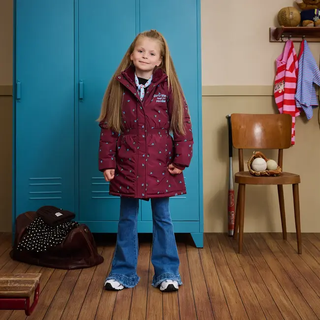 Z8 kids, Winterjas Arieke - Burgundy battle