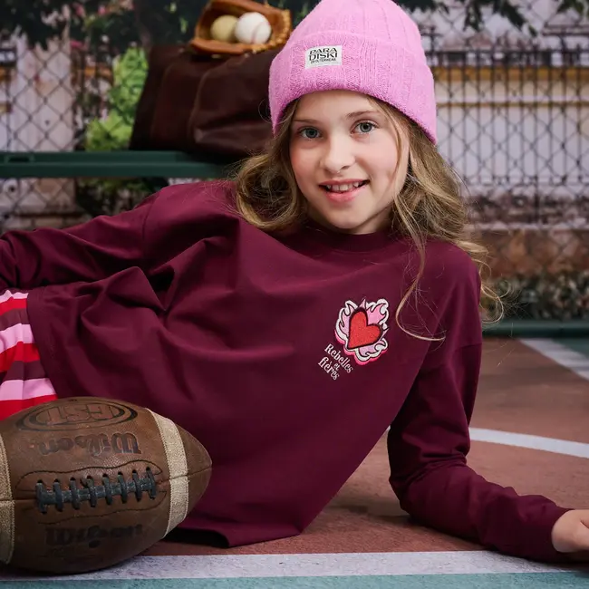 Z8 kids, Long sleeve Avelie - Burgundy battle