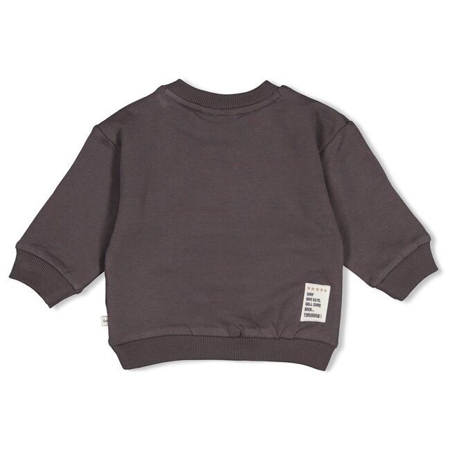 Feetje , Sweater relaxed fit - Pasta Party - Antraciet