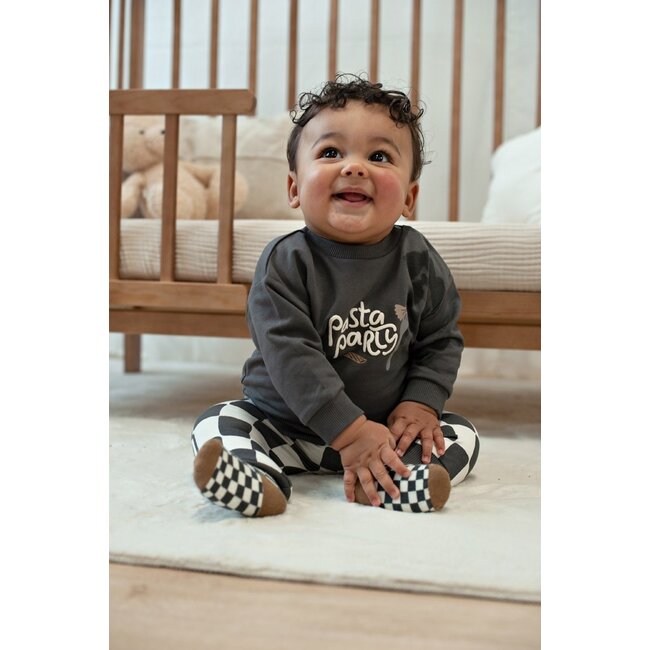 Feetje , Sweater relaxed fit - Pasta Party - Antraciet