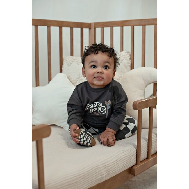 Feetje , Sweater relaxed fit - Pasta Party - Antraciet