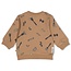 Feetje , Sweater AOP - Pasta Party - Camel