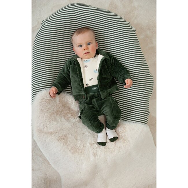 Feetje , Broek velours rib - Wiggle and Waddle - Groen