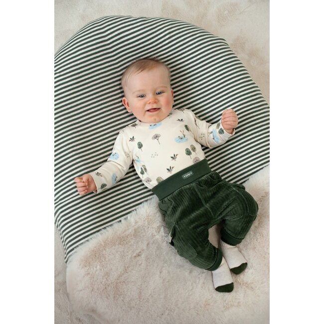 Feetje , Broek velours rib - Wiggle and Waddle - Groen