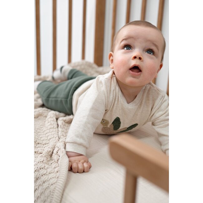 Feetje , Sweater - Wiggle and Waddle - Offwhite melange