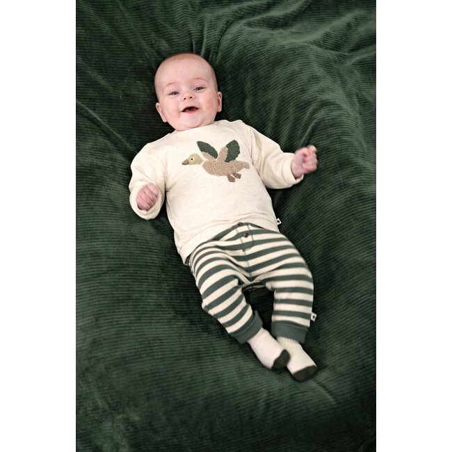 Feetje , Sweater - Wiggle and Waddle - Offwhite melange