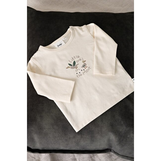 Feetje , Longsleeve - Wiggle and Waddle - Offwhite
