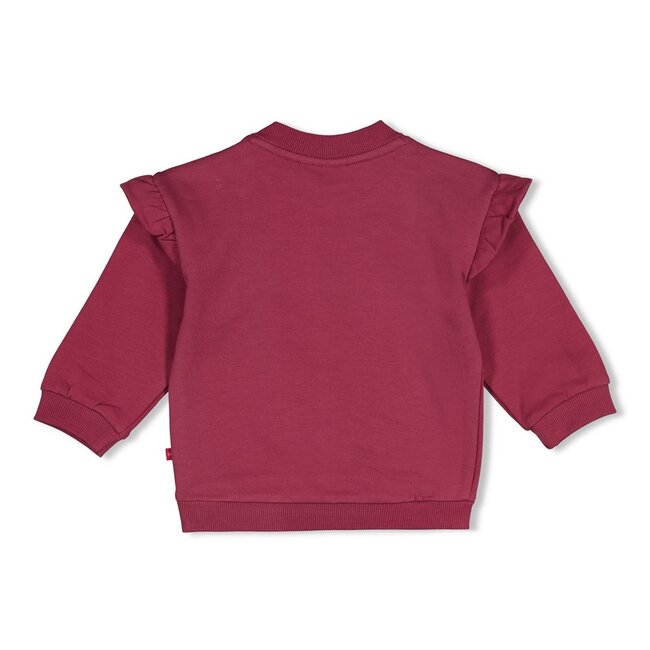 Feetje , Sweater oversized - Moon Flowers - Mauve