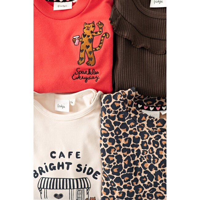 Feetje , Sweater AOP oversized - City Chic - Zand