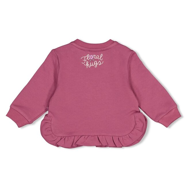 Feetje , Sweater ruches relaxed fit - Afternoon Tea - Berry