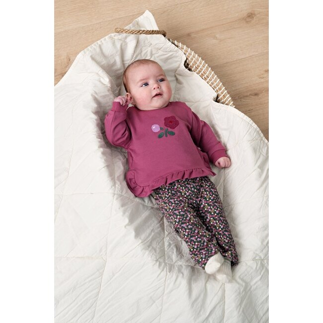 Feetje , Sweater ruches relaxed fit - Afternoon Tea - Berry
