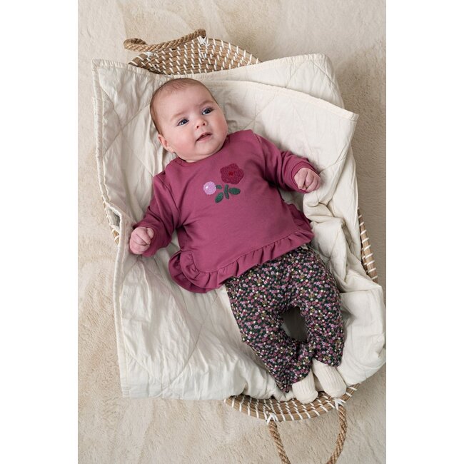 Feetje , Sweater ruches relaxed fit - Afternoon Tea - Berry