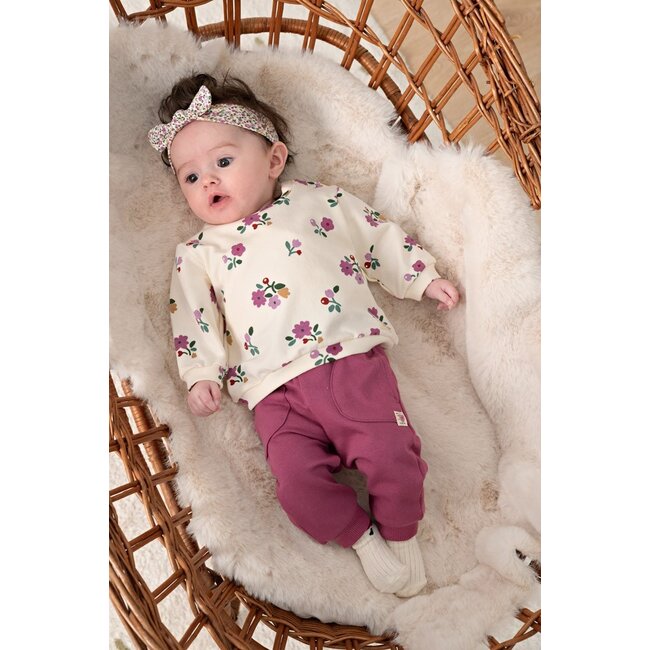 Feetje , Sweater AOP - Afternoon Tea - Creme