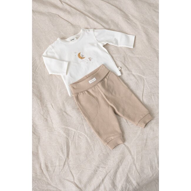 Feetje , Broek - Over the Moon for You - Taupe