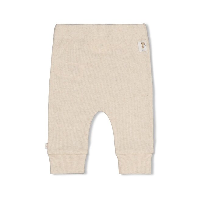 Feetje , Broek rib - Over the Moon for You - Offwhite melange