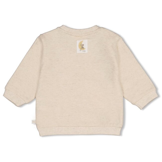 Feetje , Sweater - Over the Moon for You - Offwhite melange