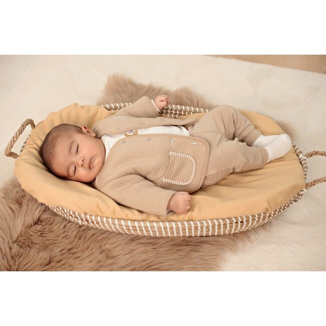Feetje , Longsleeve rib - Over the Moon for You - Offwhite melange