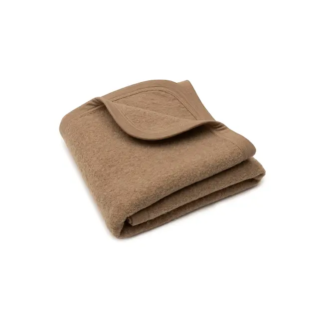 Deken Wieg 75x100cm Merino Wol Felted - Dark Hazel