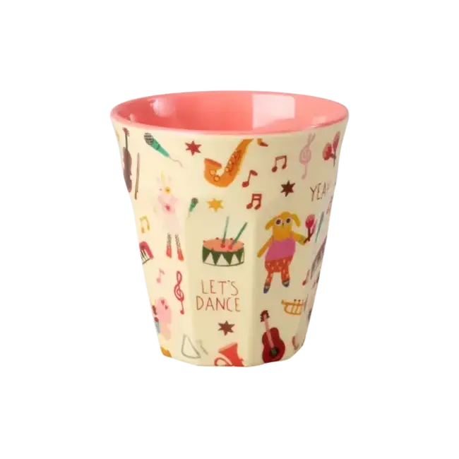 Middelgroot Kinderbeker - Roze - Music Band