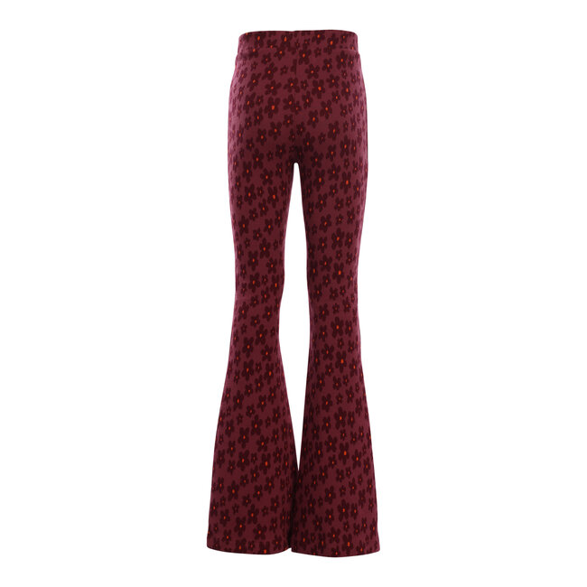 LOOXS, Little jacquard flare pants - Festive Flower
