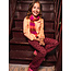 LOOXS, Little jacquard flare pants - Festive Flower