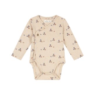 A Tiny Story A Tiny Story,  baby romper long sleeve - Beige melange