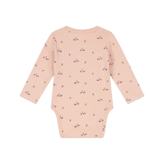 A Tiny Story,  baby romper long sleeve - Old pink
