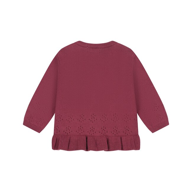 A Tiny Story,  baby pullover - Dark red