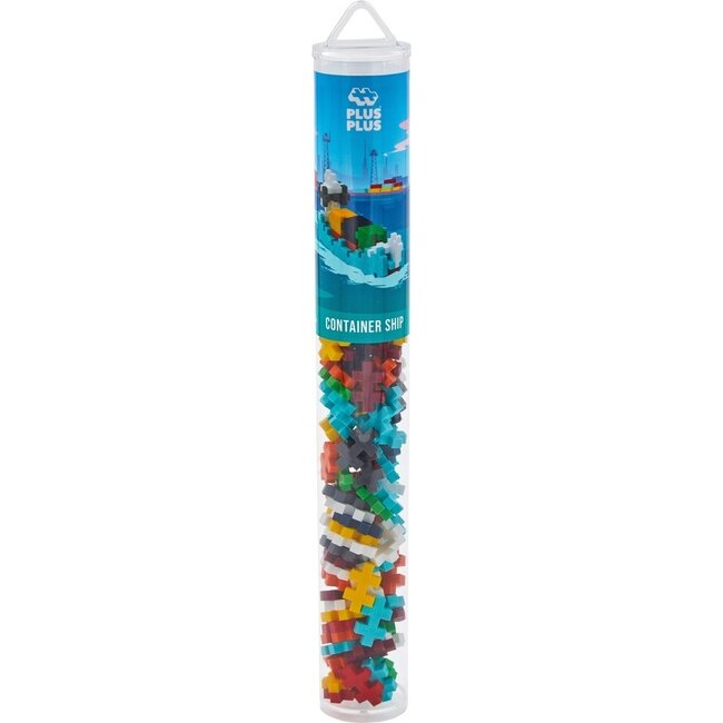 Plus-Plus Tube Container Ship (100 stukjes)