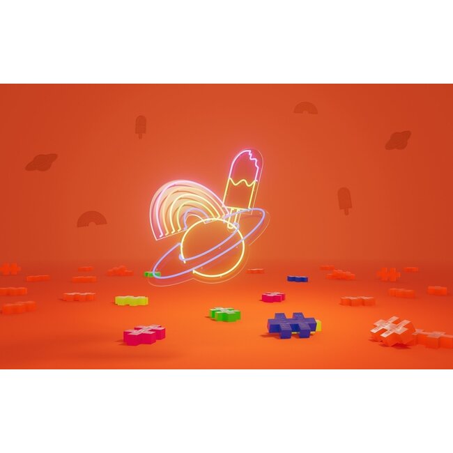 Plus-Plus Tube Neon (100 stukjes)