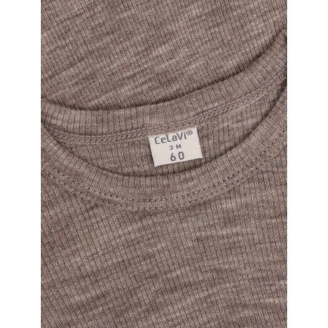 CeLaVi - Merino Wool - Romper - Walnut Melange