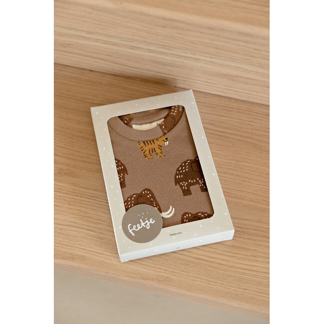 Feetje pyjama Milo Mammoth - Premium Sleepwear - Taupe
