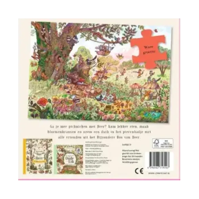 Puzzel: Beers picknick, 100 stukjes - Lemniscaat