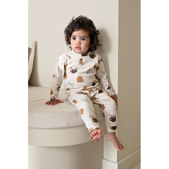Feetje pyjama Cosy Cookie - Premium Sleepwear - Offwhite melange