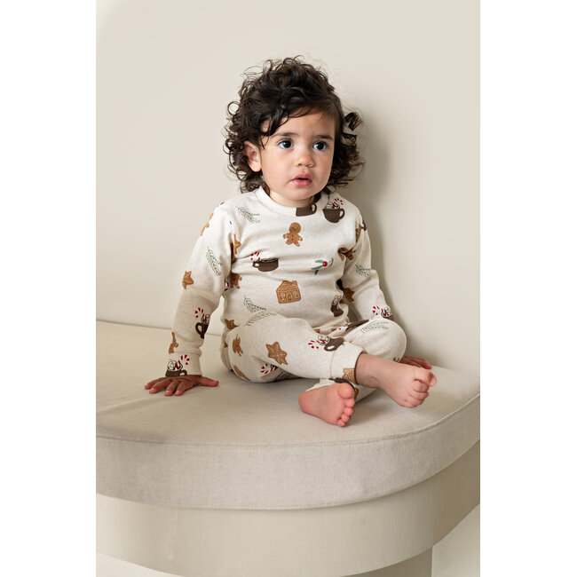 Feetje pyjama Cosy Cookie - Premium Sleepwear - Offwhite melange
