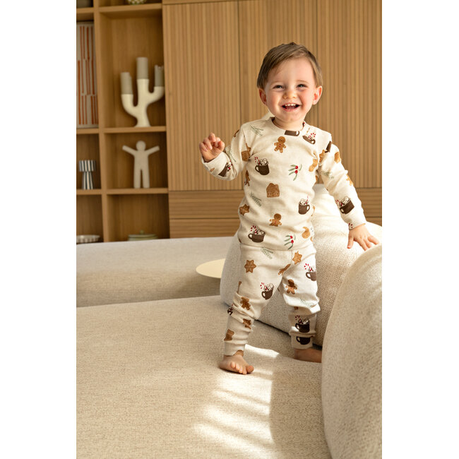 Feetje pyjama Cosy Cookie - Premium Sleepwear - Offwhite melange